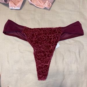 PINK (brand) velvet thong